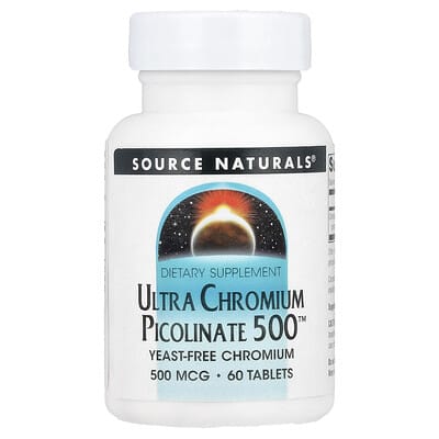Ultra Chromium Picolinate 500™, 500 mcg, 60 Tablets