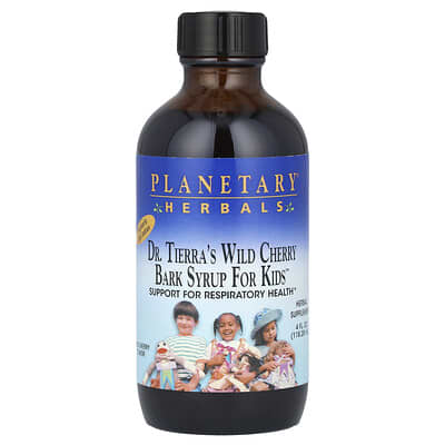 Dr. Tierra's Wild Cherry Bark Syrup For Kids, Wild Cherry, 4 fl oz (118.28 ml)