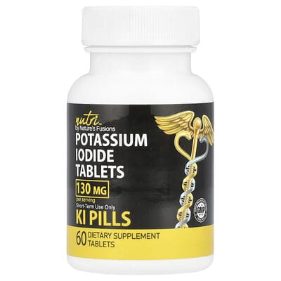 Potassium Iodide Tablets, 60 Tablets (65 mg per Tablet)