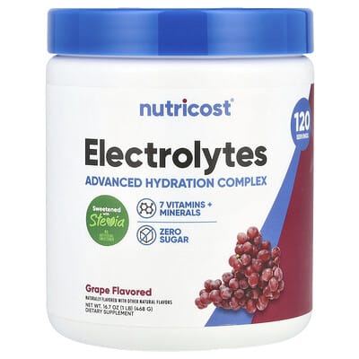 Nutricost Электролиты Advanced Hydration Complex виноград 1 lb (468 g)