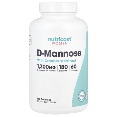 Women, D-Mannose with Cranberry Extract, 180 Capsules