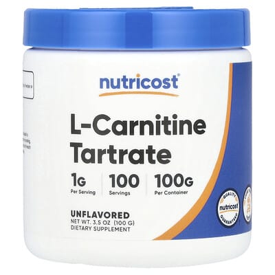 L-Carnitine Tartrate, Unflavored, 3.5 oz (100 g)