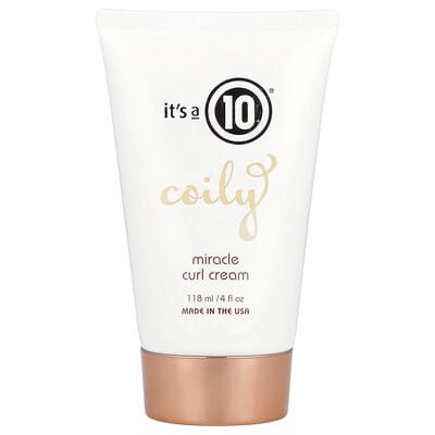 It's a 10 Coily, Miracle Curl крем для волос, 4 fl oz (118 ml)