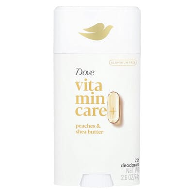 Vitamin Care+ Deodorant, Peaches & Shea Butter, 2.6 oz (74 g)
