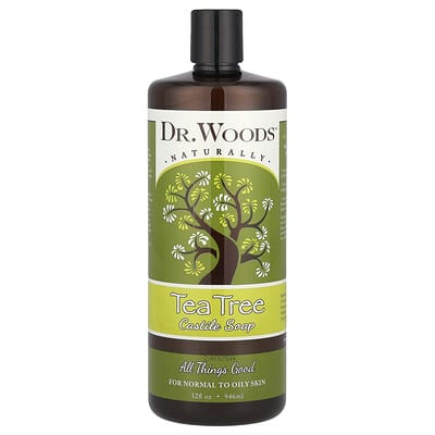 Dr. Woods, кастильское мыло с маслом чайного дерева, 32 fl oz (946 ml)