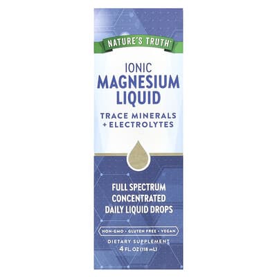 Ionic Magnesium Liquid, Unflavored, 4 fl oz (118 ml)