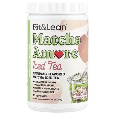 Matcha Amore Iced Tea, Peach Tea, 5 oz (141 g)