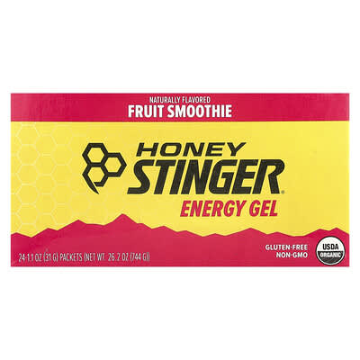 Энергетический гель Honey Stinger, Fruit Smoothie, 24 пакетика, 1.1 oz (31 g) каждый