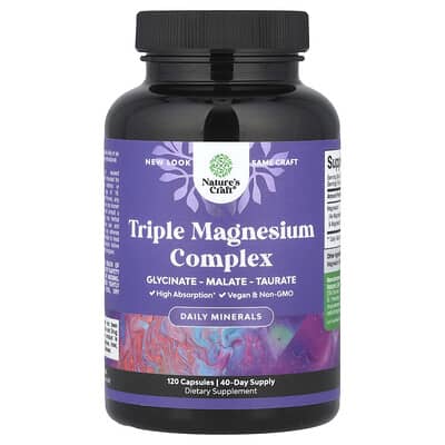 Triple Magnesium Complex, 120 Capsules (133 mg per Capsule)