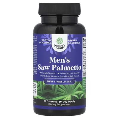 Мужской комплекс Saw Palmetto, 60 капсул
