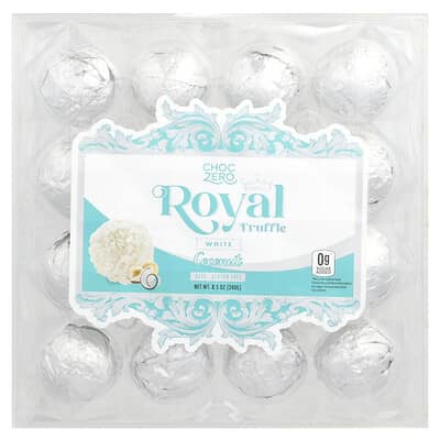 Шоколад Royal Truffle, White, Coconut, 8.5 oz (240 g)
