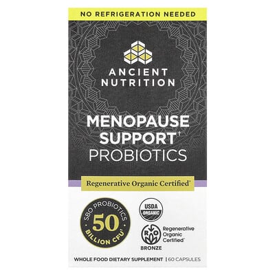 Ancient Nutrition Пробиотики для поддержки женского здоровья, 60 капсул