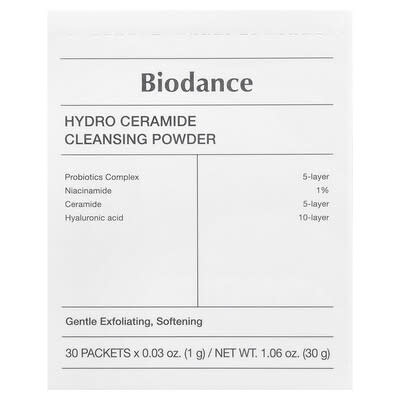 Biodance Hydro Ceramide Cleansing Powder, 30 пакетиков, 0.03 oz (1 g) каждый