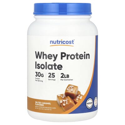 Nutricost изолят сывороточного протеина, соленая карамель, 2 lb (907 g)