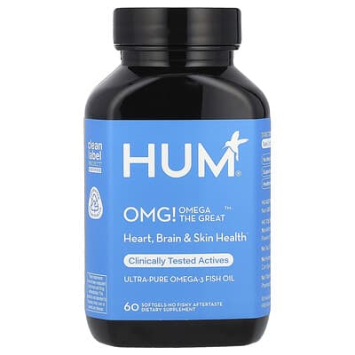 OMG! Omega The Great™, Ultra-Pure Omega-3 Fish Oil, 60 Softgels