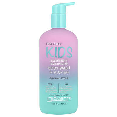 Eco Chic® Kids, Cleansing & Moisturizing Body Wash, 16.5 fl oz (487 ml)
