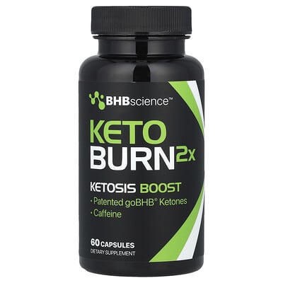 BHBscience™, Keto Burn2X, 60 капсул