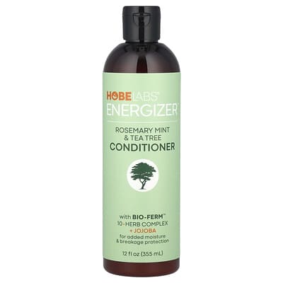 Кондиционер Hobe Labs Energizer™, розмарин, мята и чайное дерево, 12 fl oz (355 ml)