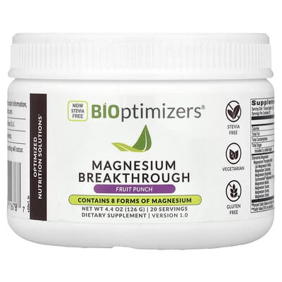 Magnesium Breakthrough, фруктовый пунш, 2.58 oz (73 g)