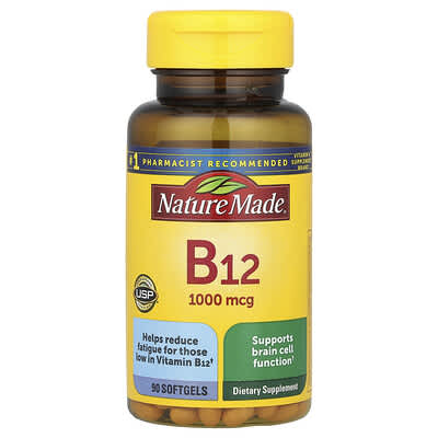 Vitamin B12, 1,000 mcg, 90 Softgels