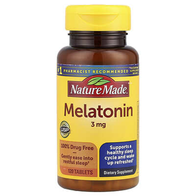 Melatonin, 3 mg, 120 Tablets