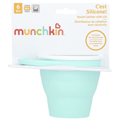 C'est Silicone!™ Перекус с крышкой, 6 месяцев+, мятный, 1 шт.
