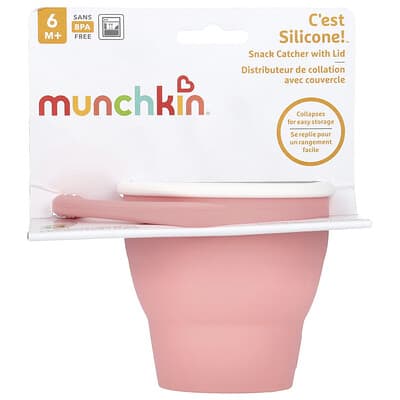 Снек-кэтчер C'est Silicone!™, с крышкой, Coral, 1 шт.