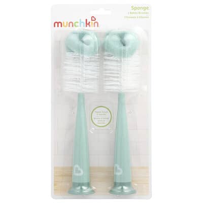 Sponge™, Bottle Brushes, Sage, 2 Count