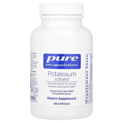 Potassium (Citrate), 200 mg, 180 Capsules