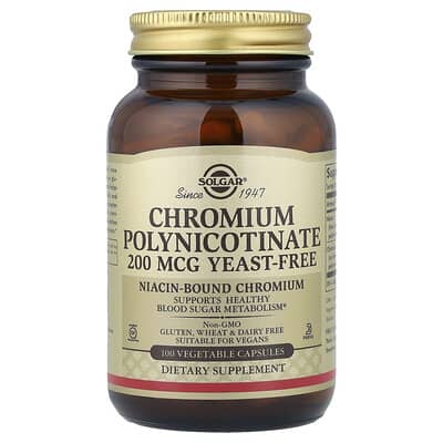 Chromium Polynicotinate, 100 Vegetable Capsules