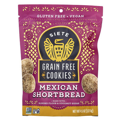Grain Free Cookies, Mexican Shortbread , 4.5 oz (127.6 g)