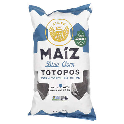 Кукурузные чипсы Maiz Totopos Blue Corn, 7.5 oz (212.6 g)