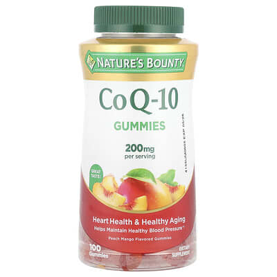 CoQ-10 Gummies, Peach Mango, 100 Gummies (100 mg per Gummy)