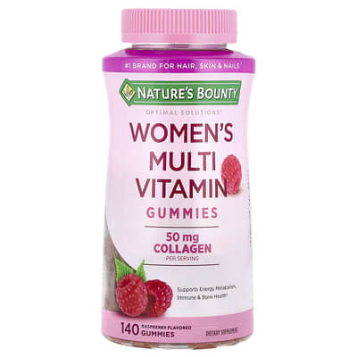 Optimal Solutions Women's Мультивитаминные жевательные конфеты, Mixed Berry & Raspberry, 140 шт.