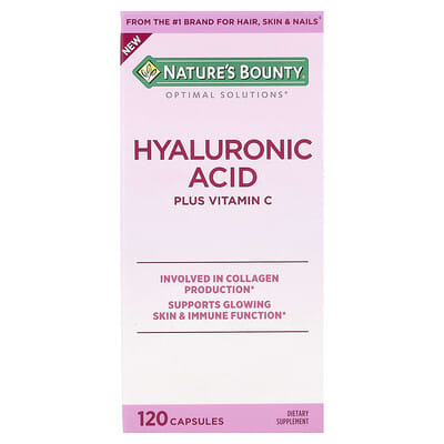 Optimal Solutions®, Hyaluronic Acid Plus Vitamin C, 120 Capsules