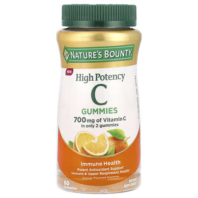 Vitamin C Gummies, High Potency, Orange, 60 Gummies (350 mg per Gummy)