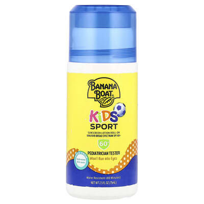 Banana Boat Детский солнцезащитный лосьон Roll-On, SPF 60+, 2.5 fl oz (75 ml)