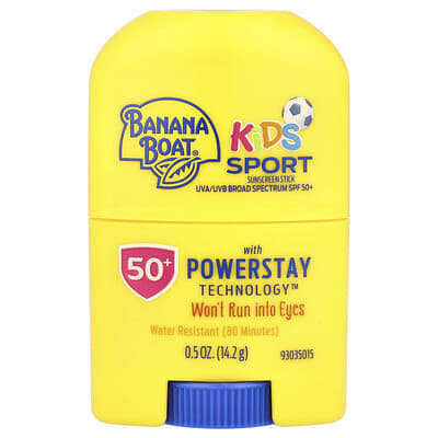 Солнцезащитный стик для детей Kids Sport, Sunscreen Stick, SPF 50+, 0.5 oz (14.2 g)