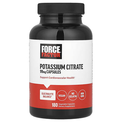 Potassium Citrate, 99 mg, 180 Vegetable Capsules