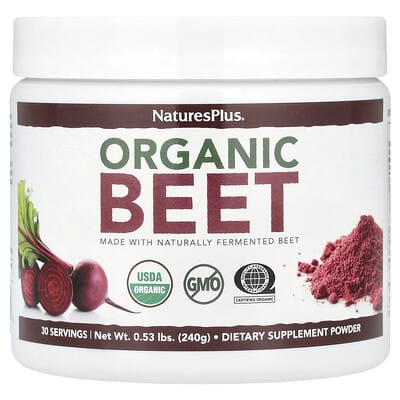 Порошок органической свеклы NaturesPlus, 0.53 lbs (240 g)