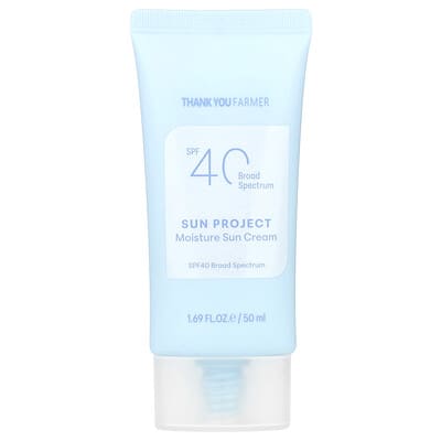 Sun Project, Moisture Sun Cream, SPF 40, 1.69 fl oz (50 ml)