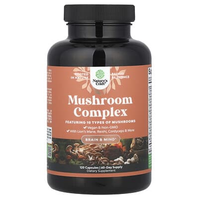 Nature's Craft Грибной комплекс, 120 капсул