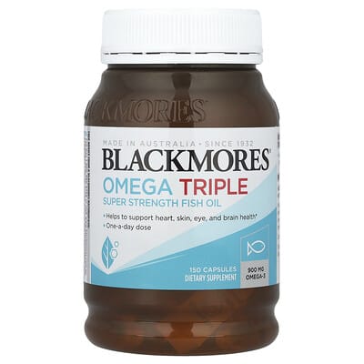 Omega Triple, Super Strength Fish Oil, 900 mg, 150 Capsules