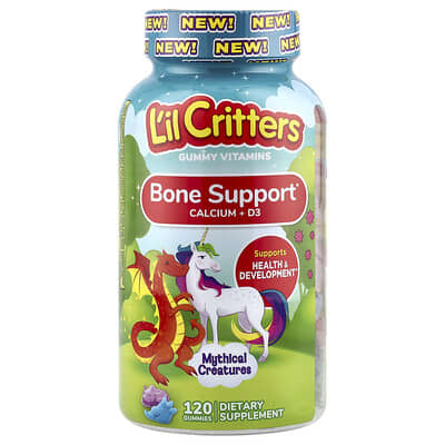 Мармеладные витамины Mythical Creatures Calcium + D3, Bumbleberry Blast, 120 шт.