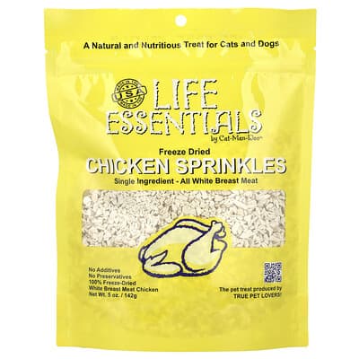 Life Essentials, Freeze Dried Chicken Sprinkles, For Cats and Dogs, 5 oz (142 g)
