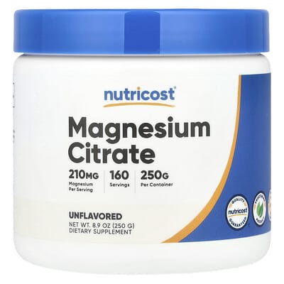 Magnesium Citrate, Unflavored, 8.9 oz (250 g)