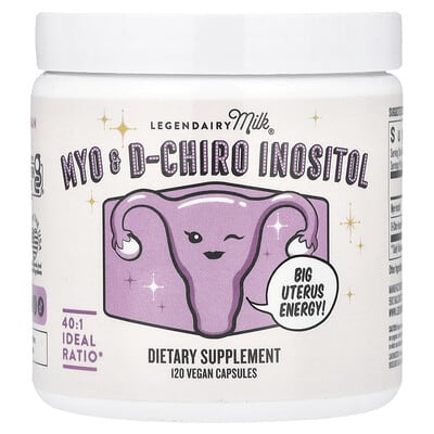 Myo & D-Chiro Inositol, 120 веганских капсул