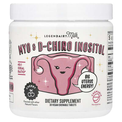 Legendairy Milk Myo & D-Chiro Inositol Cherry, 30 жевательных таблеток