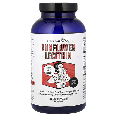 Лецитин Legendairy Milk Sunflower, 200 Softgels