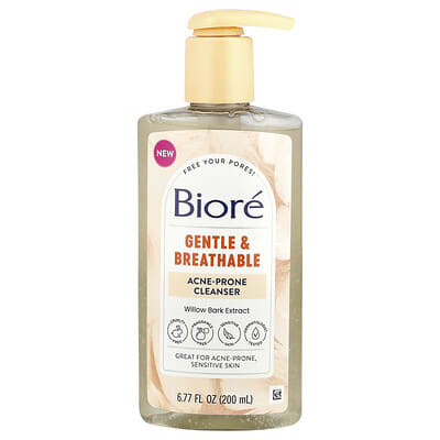 Gentle & Breathable Acne-Prone Cleanser, Fragrance Free, 6.77 fl oz (200 ml)